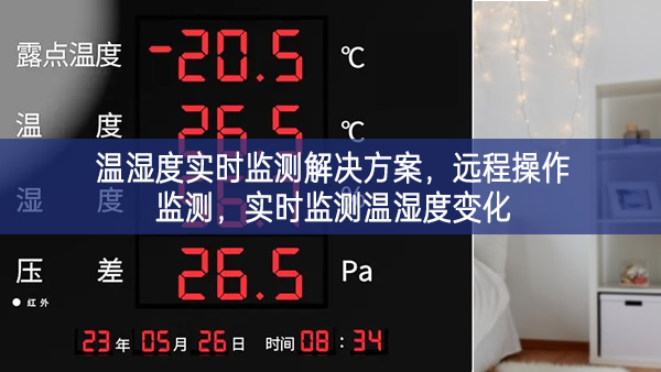 溫濕度實(shí)時(shí)監(jiān)測(cè)解決方案，遠(yuǎn)程操作監(jiān)測(cè)，實(shí)時(shí)監(jiān)測(cè)溫濕度變化