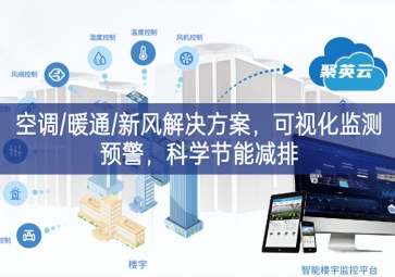 「智慧樓市」空調(diào)/暖通/新風(fēng)解決方案，可視化監(jiān)測預(yù)警，科學(xué)節(jié)能減排